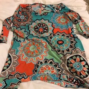 Dazzle Up tunic top size M